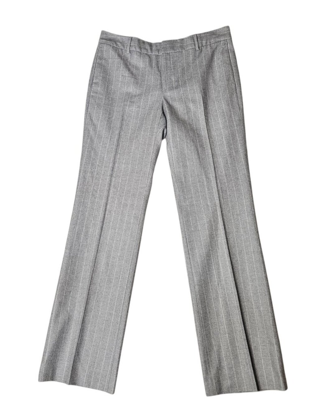 Banana Republic 100% Wool Martin Fit Straight Leg Dress Pant Women's 8 Pinstripe